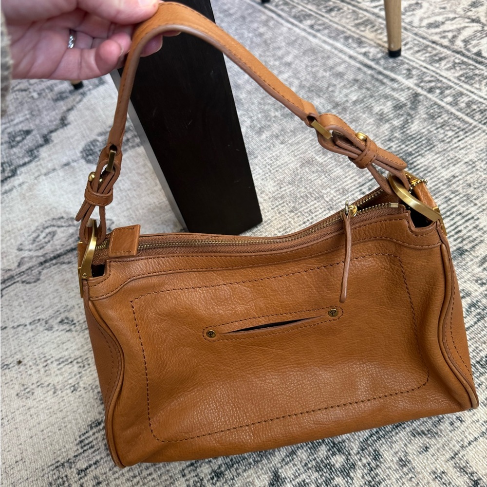 Pelle Studio 100% Leather Camel Shoulder Bag